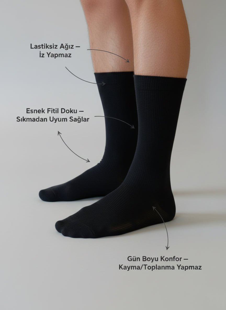 Lissy Fleksa™ Unisex Konfor Çorap